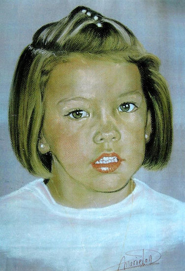 Cinthia Pastel Paper Portrait