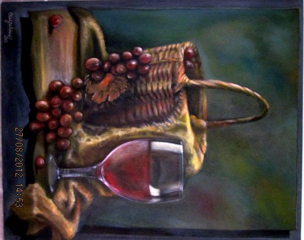 Bodegon uvas Acrylic Others Still Life Paintings