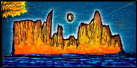 Mountainous island