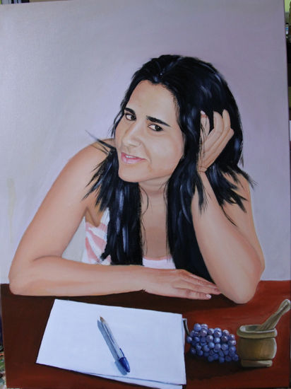 Raquel Oil Canvas Portrait