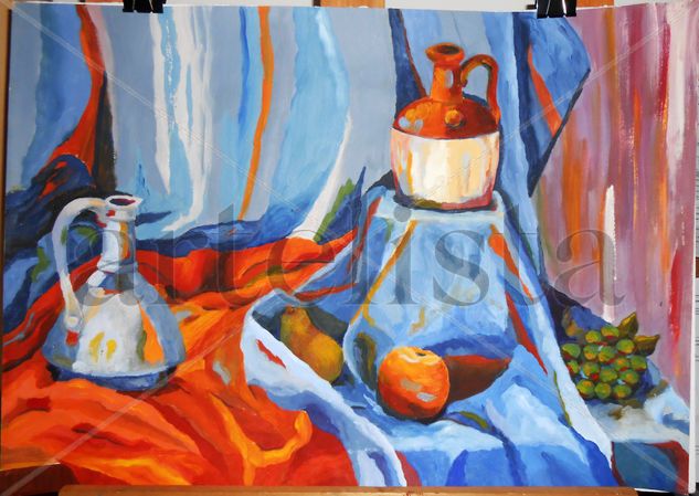 Naturaleza Muerta Oil Paper Still Life Paintings