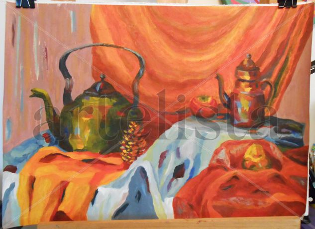 Naturaleza Muerta Oil Paper Still Life Paintings