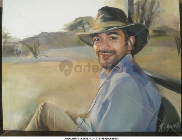 vacaciones en namibia Oil Canvas Portrait