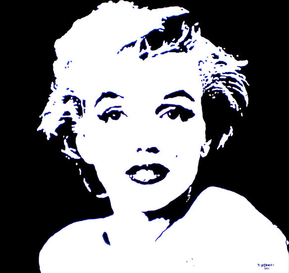 marilyn 4 Óleo Tabla Desnudos