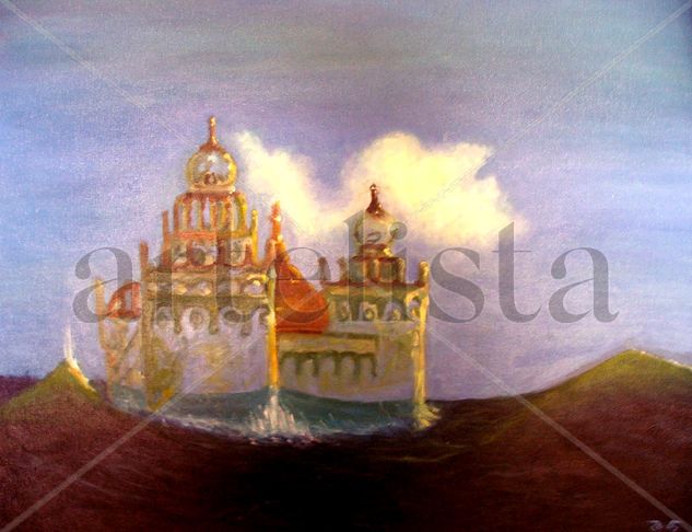 Palacio de agua Oil Canvas Marine Painting