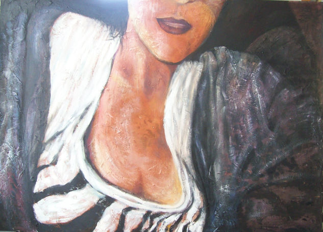 mujer Acrylic Panel Figure Painting