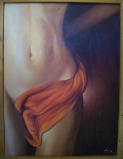 Mujer con trapo rojo