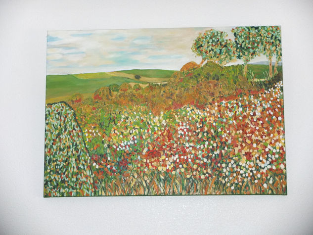 Prado florido Oil Canvas Landscaping