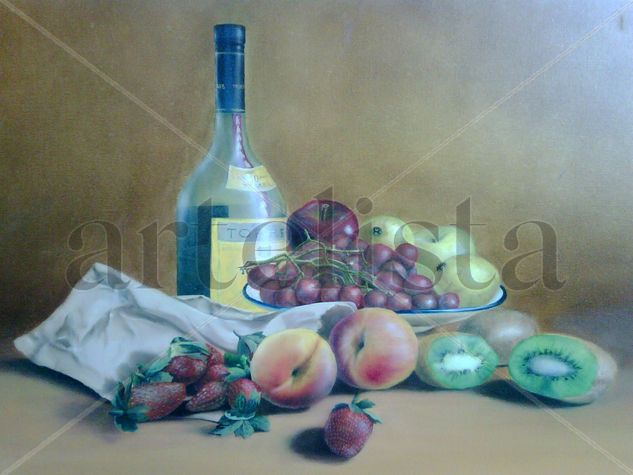 bodegon con torres 10 Oil Textile Still Life Paintings