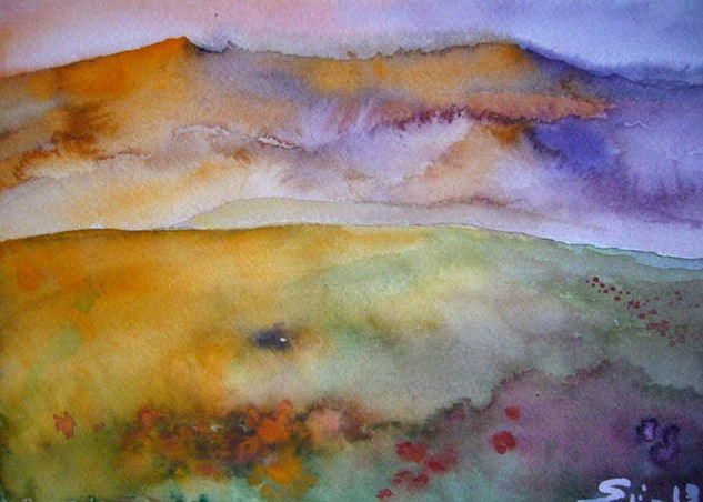 Atardecer III Watercolour Paper Landscaping