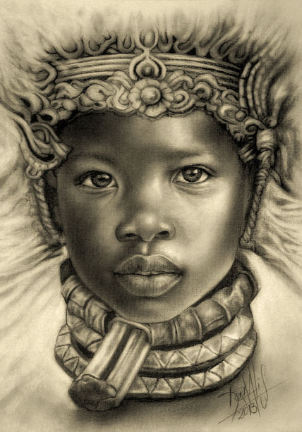 Niña de África N°65...