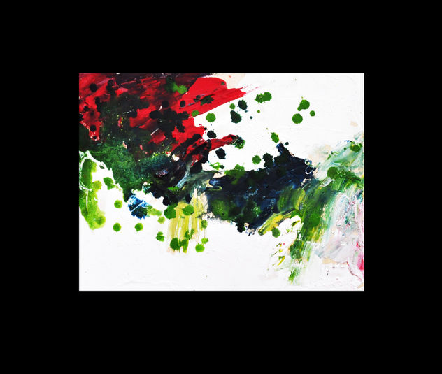 Abstracción, acrílico sobre madera