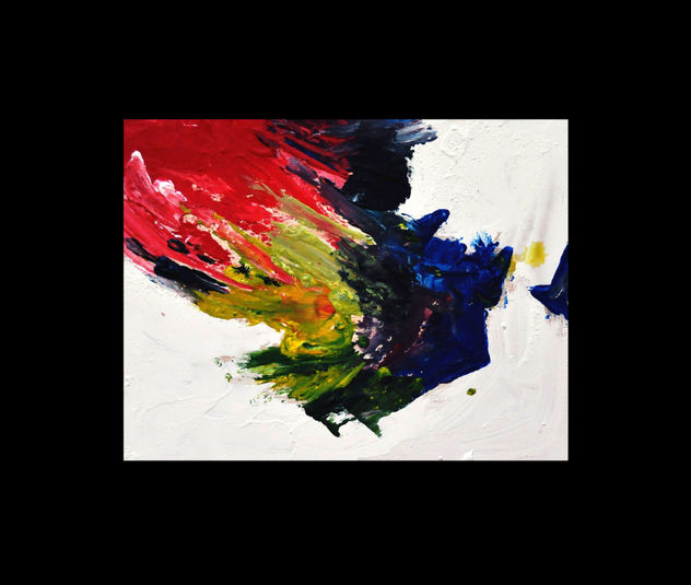 Abstracción, acrílico sobre madera