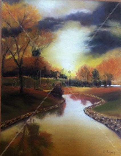 Tarde Agridulce Pastel Paper Landscaping