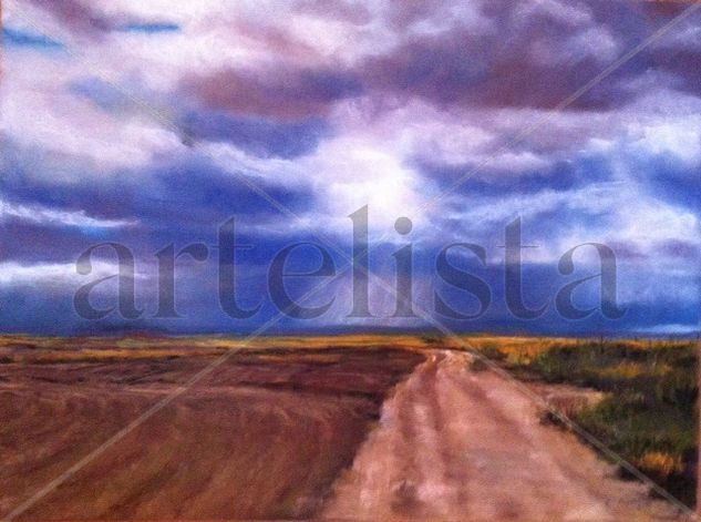 Tarde de Tormenta Pastel Paper Landscaping