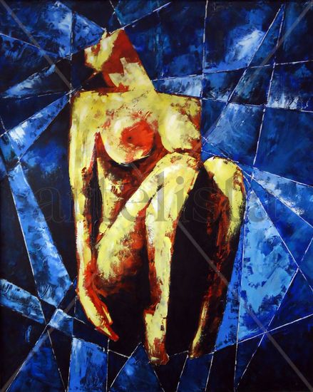 Serie 01 - B. Lágrimas de lluvia Oil Canvas Nude Paintings