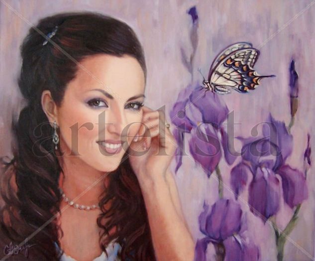 Mariposa Oil Canvas Portrait