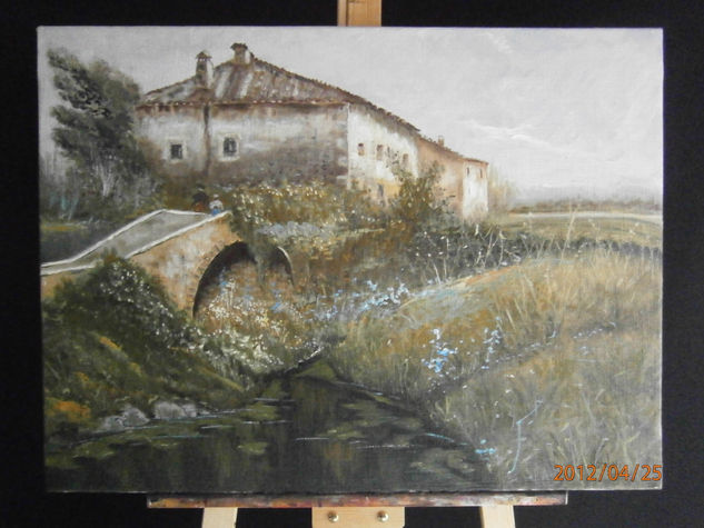 EL CASERIO Oil Canvas Landscaping