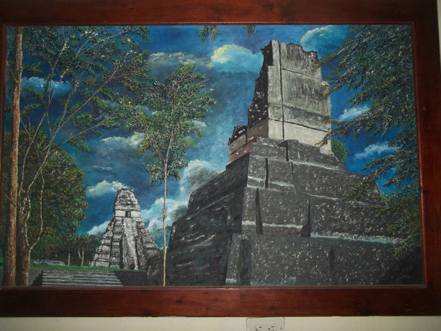 Tikal de Guatemala Óleo Lienzo Paisaje