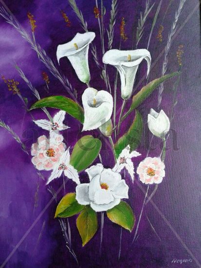 CALAS Oil Canvas Floral Painting