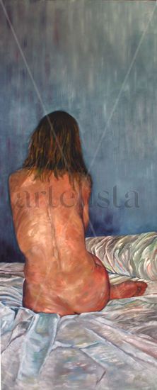 Ella Oil Panel Nude Paintings