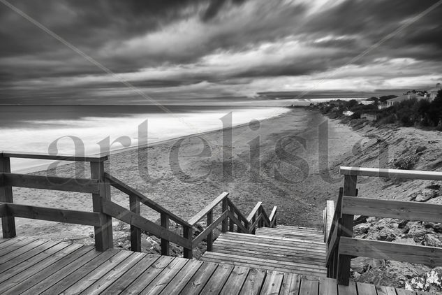 Cuando se acerca la tormenta, Naturaleza Blanco y Negro (Digital)