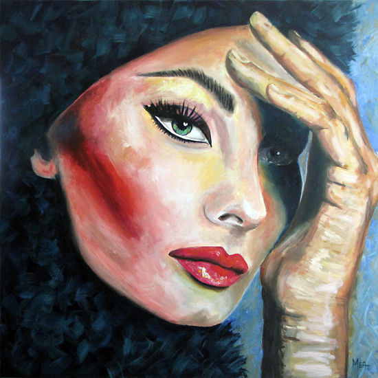 Sofia Loren Acrylic Canvas Figure Painting