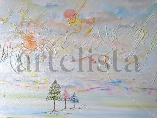 La primavera Acrylic Canvas Landscaping