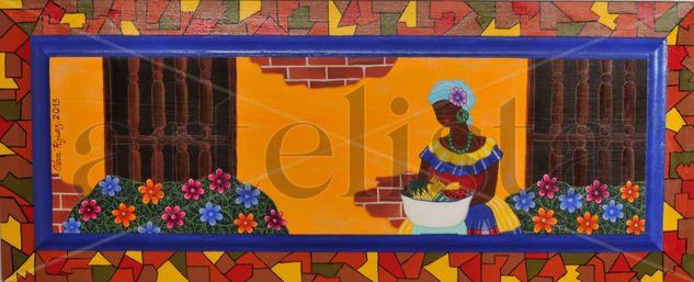 Al final de la jornada (palenquera 1) Acrylic Panel Others