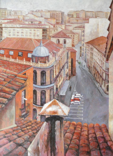 Calle Obispo Jarrín Oil Canvas Landscaping