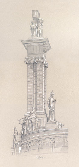 Monumento a Las Cortes de 1812 (Cádiz) Mixed Media