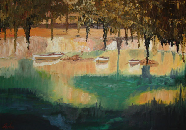 Coves del Drach Oil Canvas Landscaping