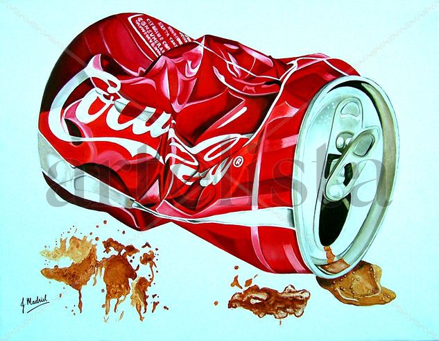 Siempre Coca Cola I Oil Canvas Still Life Paintings