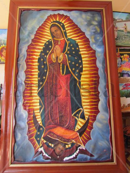 virgen guadalupe Óleo Lienzo Figura