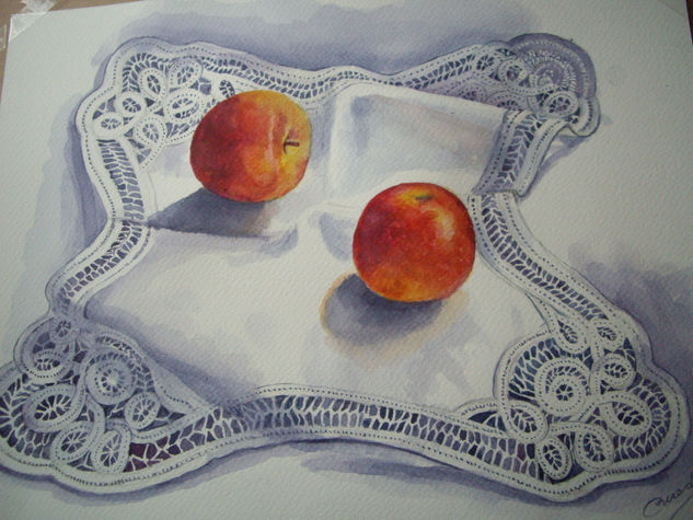 manzanas Watercolour Paper Still Life Paintings