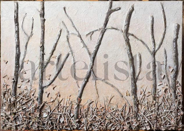 La poda Mixed media Canvas Landscaping