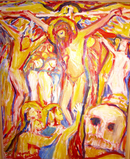 Cristo Oil Canvas Figure Painting