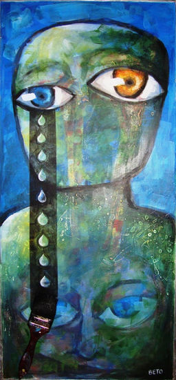 espectador 4 Acrylic Panel Figure Painting