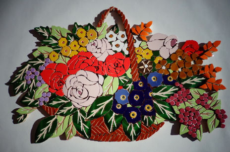 Cesta de flores