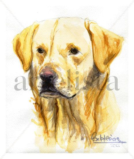 Labrador Watercolour Paper Animals