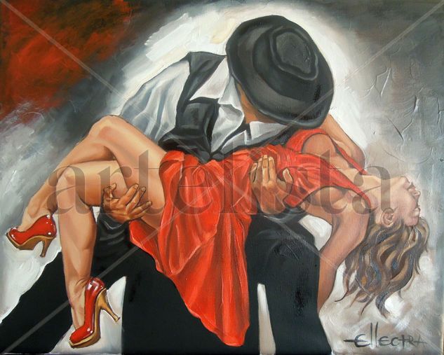 Salsa Dance by Donka Nucheva Ellectra Óleo Lienzo Figura