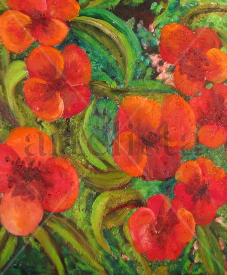 Pecados intensos Oil Canvas Floral Painting