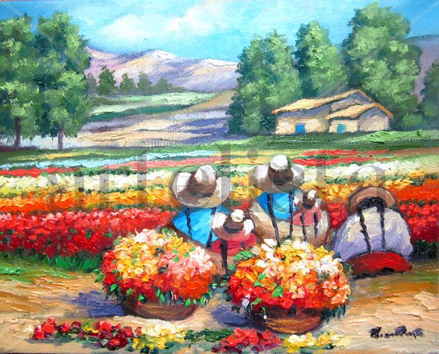 el descanso Oil Canvas Landscaping