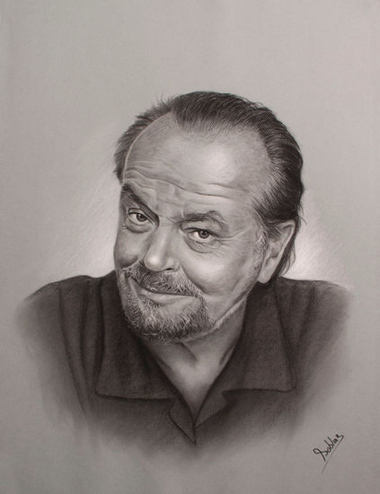 Jack Nicholson Charcoal