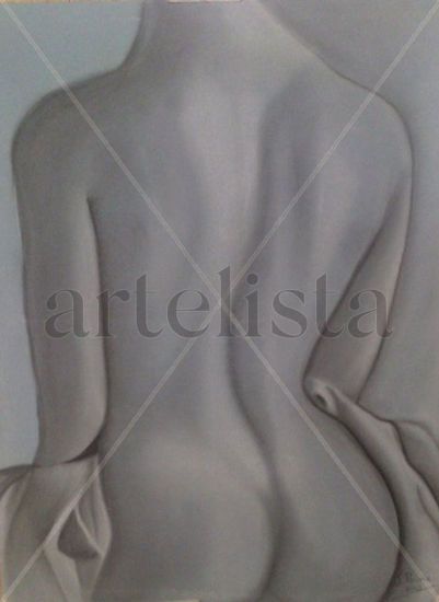 ESPALDA DESNUDA Pastel Papel Desnudos