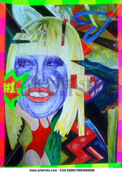 Homenaje a Suzanne Somers Media Mixta Cartulina Retrato