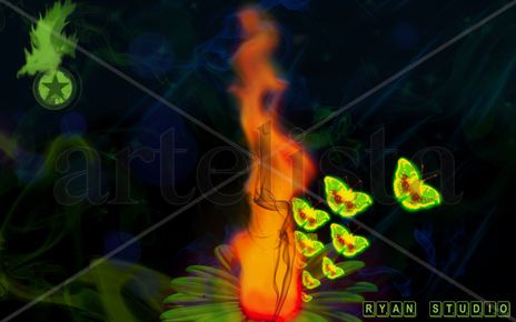 Flor ardiente
