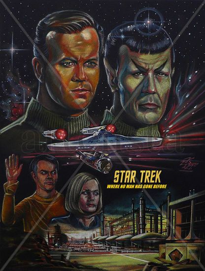 STAR TREK THE ORIGINAL SERIE; WHERE NO MAN HAS GONE BEFORE Mixed Media