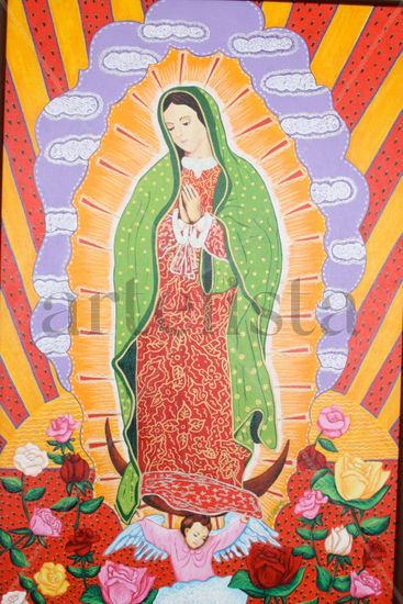 Virgen milagrosa Acrílico Lienzo Figura