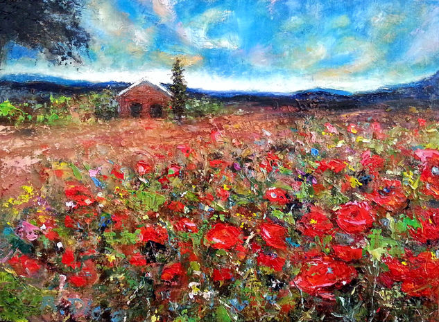 ¿QUIEN VIVIRÁ ALLI? Oil Canvas Landscaping